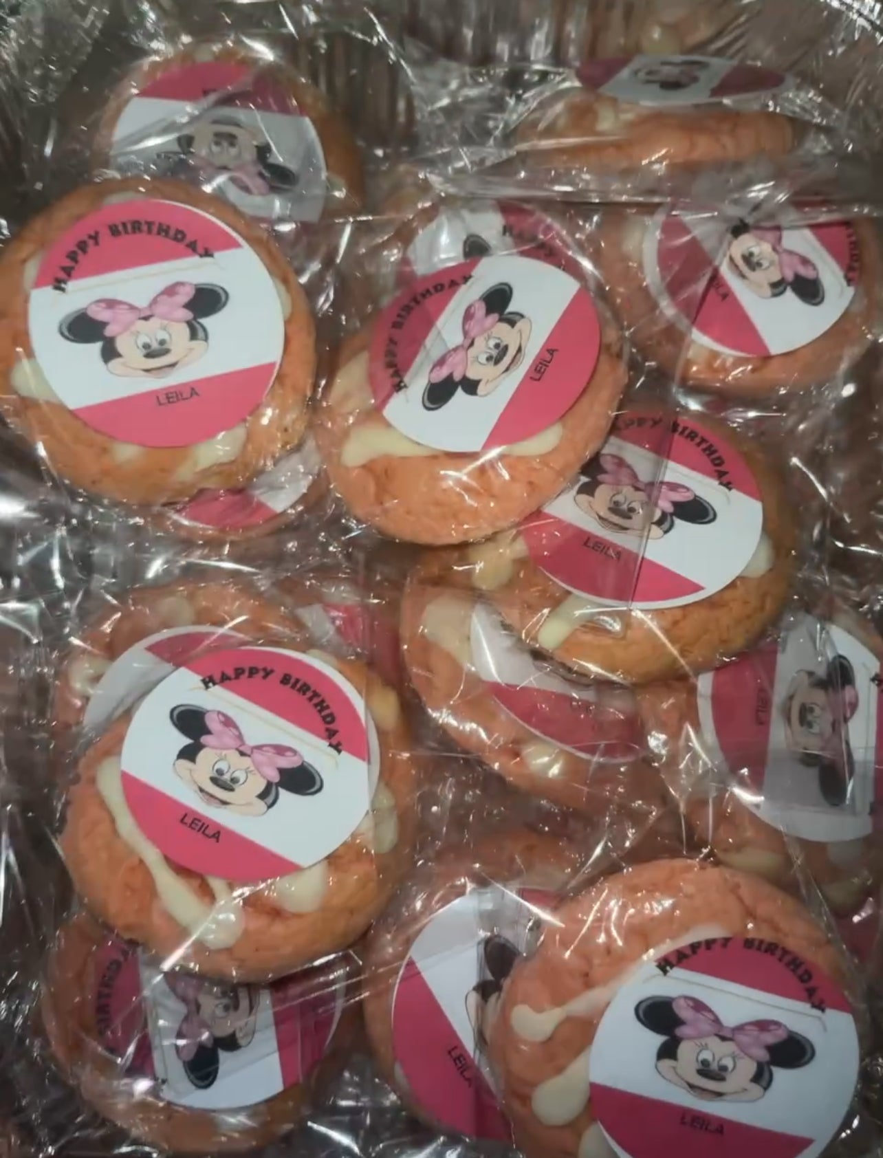 Custom labeled cookies by the dozen