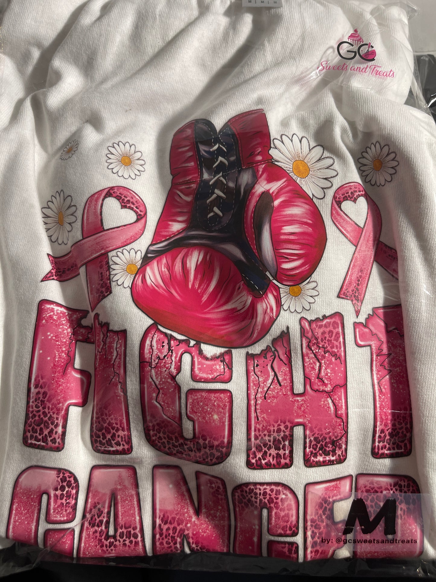 Fight cancer 100 % cotton t-shirt